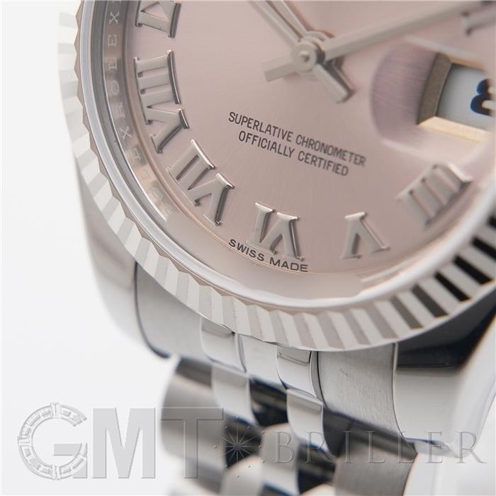 ROLEX ロレックス デイトジャスト 179174 ピンク ローマ ジュビリーブレスレット 9