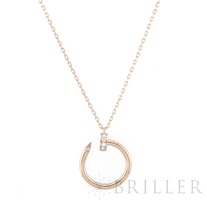 CARTIER カルティエ ジュストアンクル ピンクゴールド ダイヤモンド ネックレス B7224887 メイン