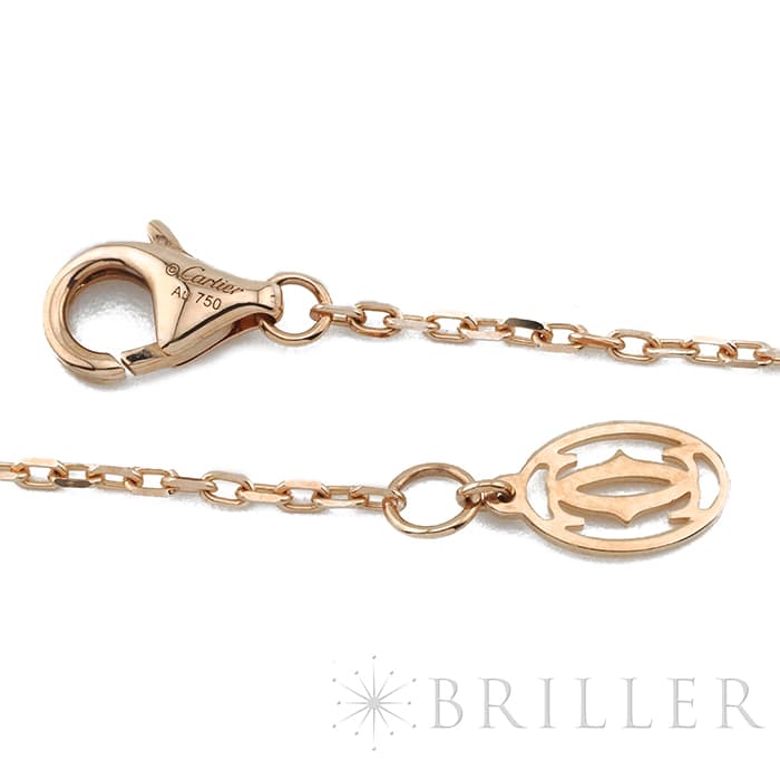 CARTIER カルティエ ジュストアンクル ピンクゴールド ダイヤモンド ネックレス B7224887 10