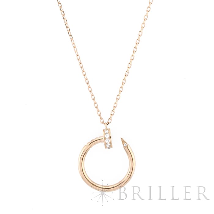 CARTIER カルティエ ジュストアンクル ピンクゴールド ダイヤモンド ネックレス B7224887 1