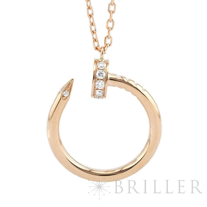 CARTIER カルティエ ジュストアンクル ピンクゴールド ダイヤモンド ネックレス B7224887 3