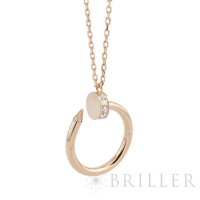 CARTIER カルティエ ジュストアンクル ピンクゴールド ダイヤモンド ネックレス B7224887 4