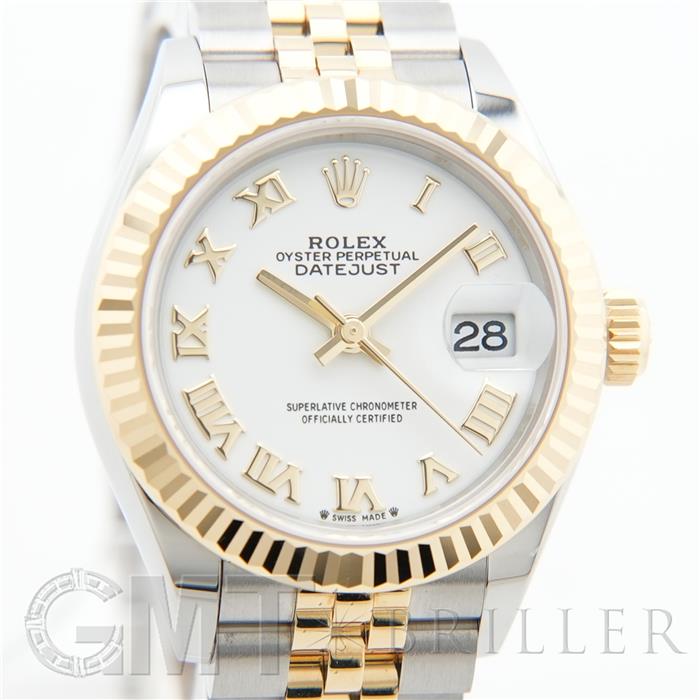 ROLEX ロレックス デイトジャスト 28 279173 ホワイトローマ ジュビリーブレスレット 9