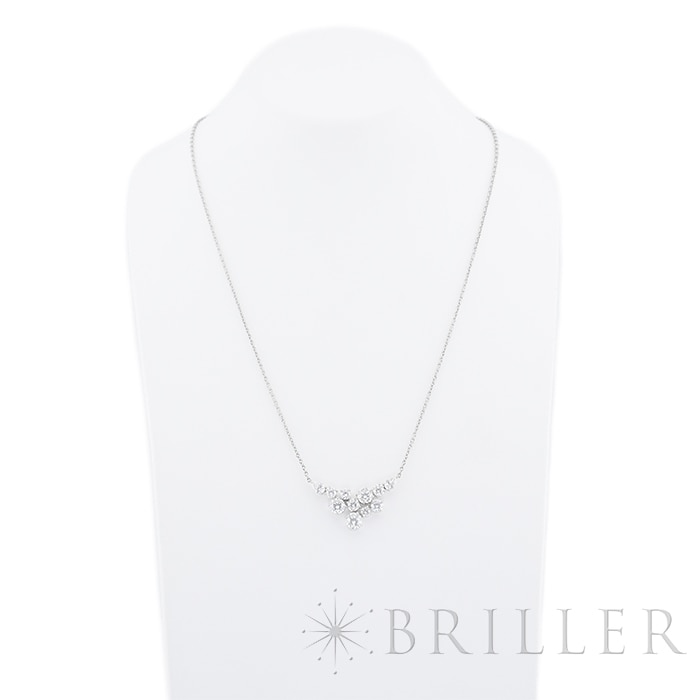 HARRY WINSTON ハリー・ウィンストン スパークリングクラスター ペンダント ネックレス プラチナ ダイヤモンド PEDPCLRFSPC 13