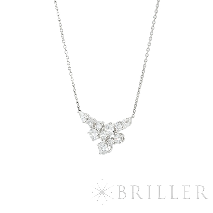 HARRY WINSTON ハリー・ウィンストン スパークリングクラスター ペンダント ネックレス プラチナ ダイヤモンド PEDPCLRFSPC 3