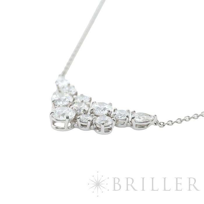 HARRY WINSTON ハリー・ウィンストン スパークリングクラスター ペンダント ネックレス プラチナ ダイヤモンド PEDPCLRFSPC 5