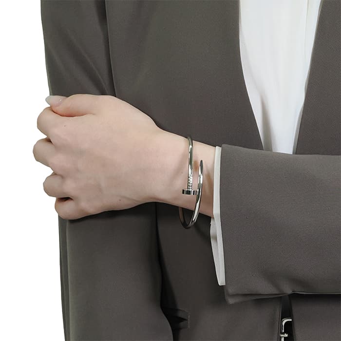 CARTIER カルティエ ジュストアンクル ブレスレット ホワイトゴールド B6048317 13