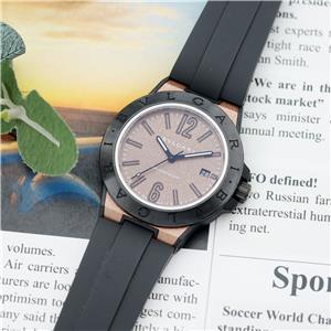 BVLGARI ブルガリ ディアゴノ マグネシウム 41mm ブラウンラバー DG41C11SMCVD