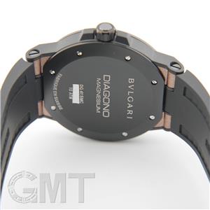 BVLGARI ブルガリ ディアゴノ マグネシウム 41mm ブラウンラバー DG41C11SMCVD
