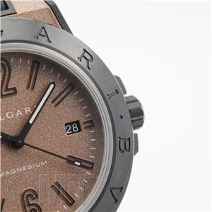 BVLGARI ブルガリ ディアゴノ マグネシウム 41mm ブラウンラバー DG41C11SMCVD