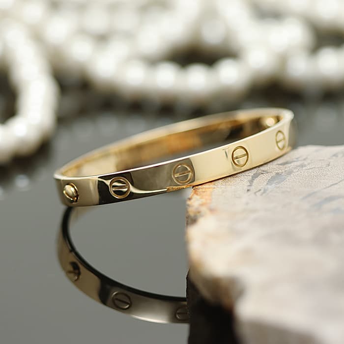 CARTIER カルティエ ラブ ブレスレット イエローゴールド 60081963 16号 2