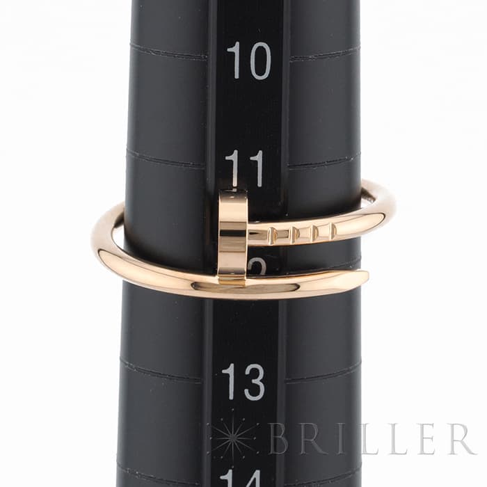 CARTIER カルティエ ジュストアンクル リング スモールモデル ピンクゴールド 13号 B4225800 12