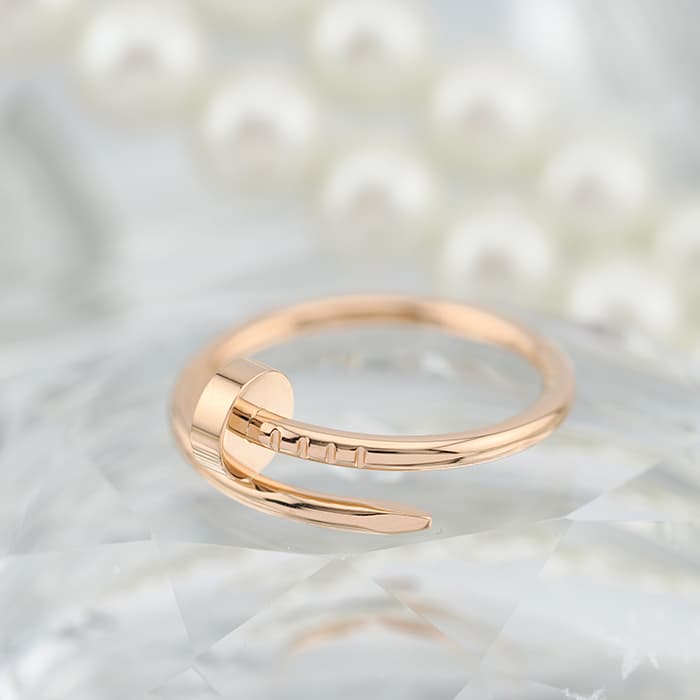 CARTIER カルティエ ジュストアンクル リング スモールモデル ピンクゴールド 13号 B4225800 2