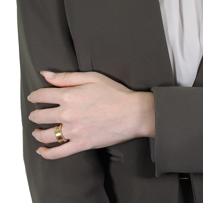 Van Cleef & Arpels ヴァン クリーフ&アーペル ペルレ シニアチュール リング イエローゴールド VCAR03Y650 13