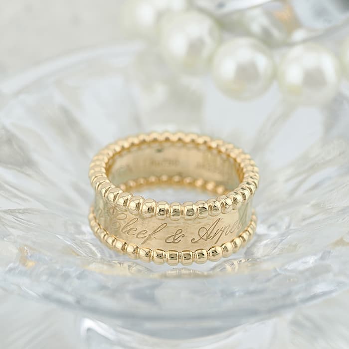 Van Cleef & Arpels ヴァン クリーフ&アーペル ペルレ シニアチュール リング イエローゴールド VCAR03Y650 2