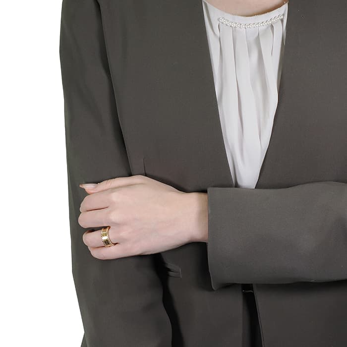 Van Cleef & Arpels ヴァン クリーフ&アーペル ペルレ シニアチュール リング イエローゴールド VCAR03Y650 14