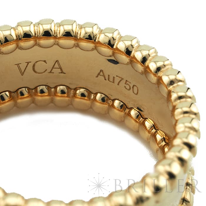 Van Cleef & Arpels ヴァン クリーフ&アーペル ペルレ シニアチュール リング イエローゴールド VCAR03Y650 5
