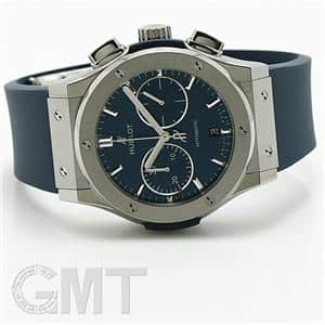 HUBLOT ウブロ クラシック フュージョン クロノグラフ チタニウム ブルー 521.NX.7170.RX