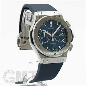 HUBLOT ウブロ クラシック フュージョン クロノグラフ チタニウム ブルー 521.NX.7170.RX