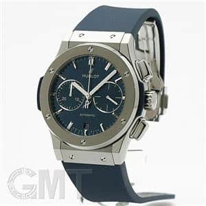 HUBLOT ウブロ クラシック フュージョン クロノグラフ チタニウム ブルー 521.NX.7170.RX