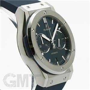 HUBLOT ウブロ クラシック フュージョン クロノグラフ チタニウム ブルー 521.NX.7170.RX