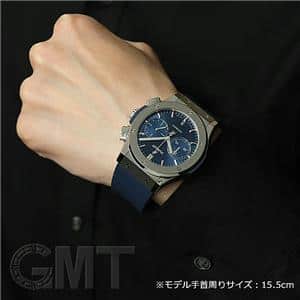 HUBLOT ウブロ クラシック フュージョン クロノグラフ チタニウム ブルー 521.NX.7170.RX