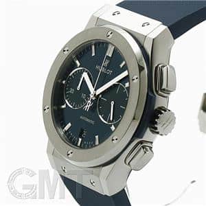 HUBLOT ウブロ クラシック フュージョン クロノグラフ チタニウム ブルー 521.NX.7170.RX
