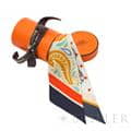 HERMES エルメス ツイリー チーター・バンダナ ジョーヌ・スフル / オレンジ / グリーン H064179S 07 29