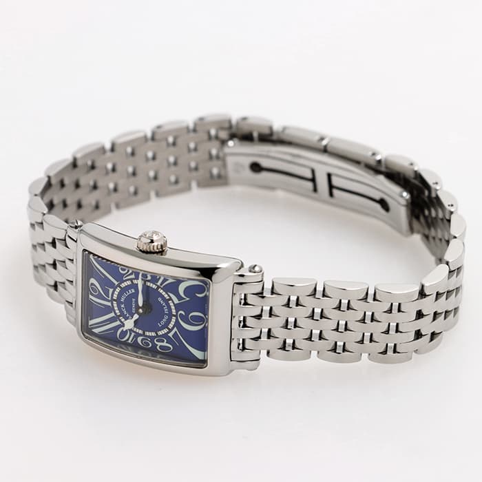 FRANCK MULLER フランク・ミュラー ロングアイランド プティ 802QZ SS ブルー　ブレス 5
