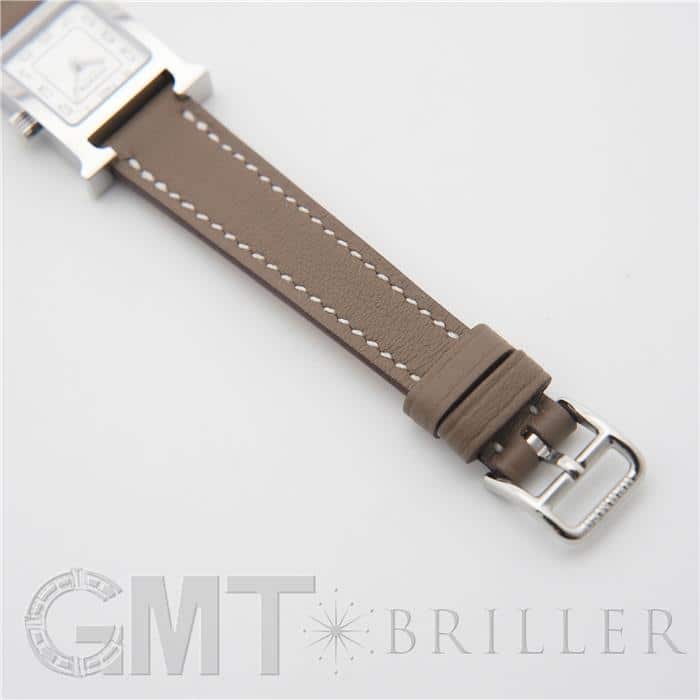 HERMES エルメス Hウォッチ ミニ エトゥープ HH1.110.131/WW18 037883WW00 14