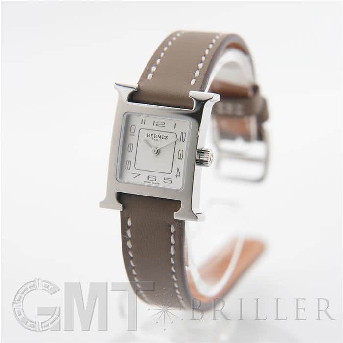HERMES エルメス Hウォッチ ミニ エトゥープ HH1.110.131/WW18 037883WW00 1