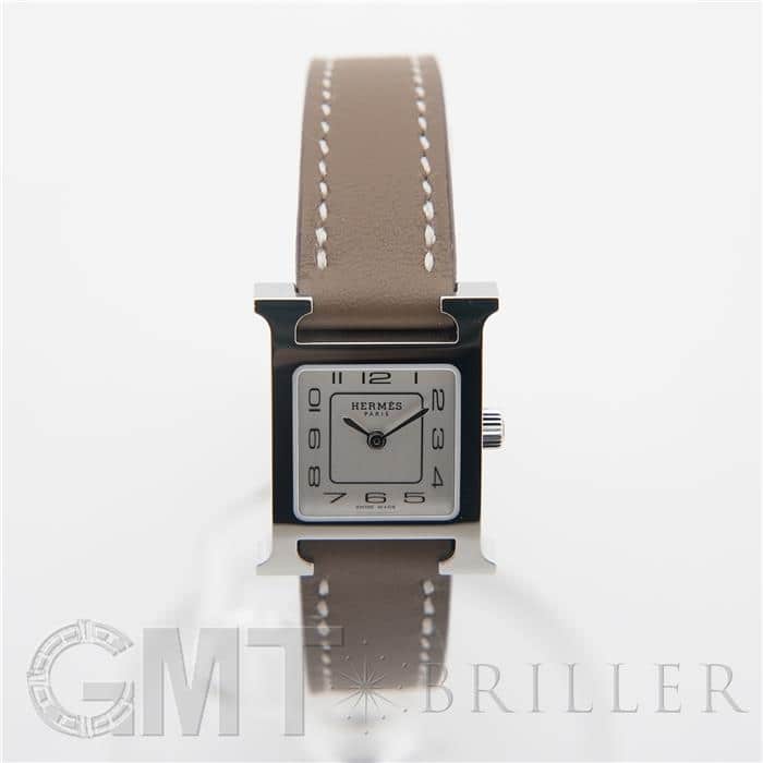 HERMES エルメス Hウォッチ ミニ エトゥープ HH1.110.131/WW18 037883WW00 20