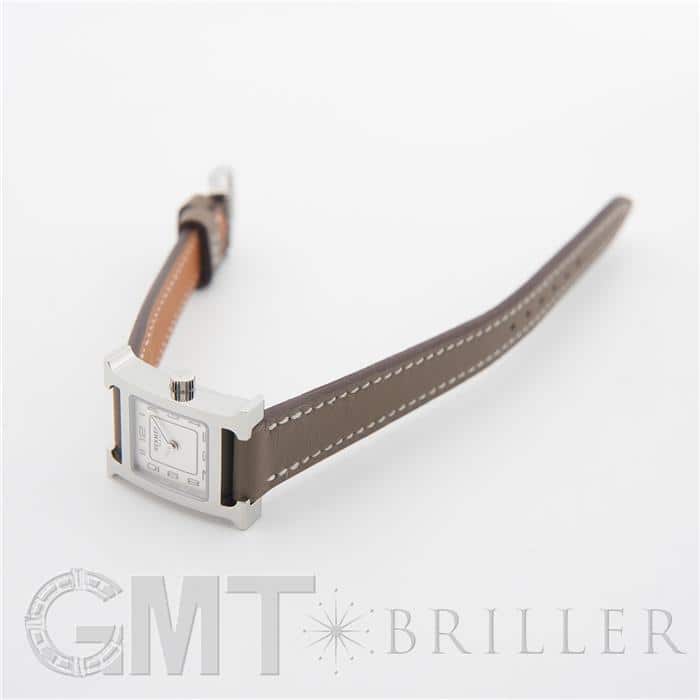 HERMES エルメス Hウォッチ ミニ エトゥープ HH1.110.131/WW18 037883WW00 26