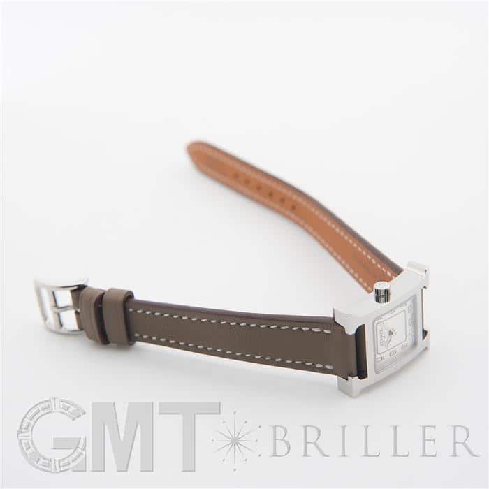 HERMES エルメス Hウォッチ ミニ エトゥープ HH1.110.131/WW18 037883WW00 27