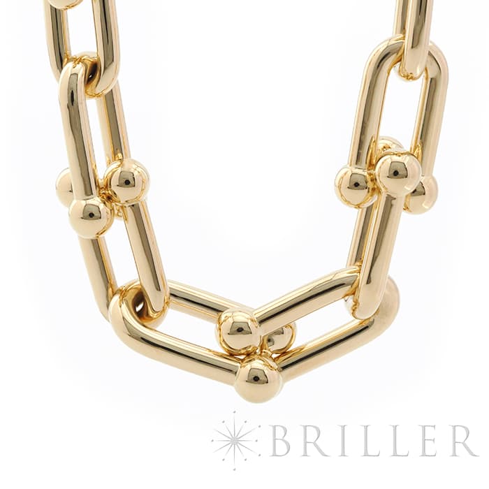 TIFFANY & Co. ティファニー ハードウェア グラジュエイテッド リンク ネックレス イエローゴールド 60153063 3