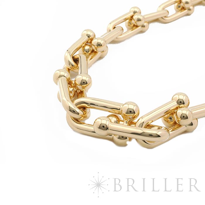 TIFFANY & Co. ティファニー ハードウェア グラジュエイテッド リンク ネックレス イエローゴールド 60153063 5