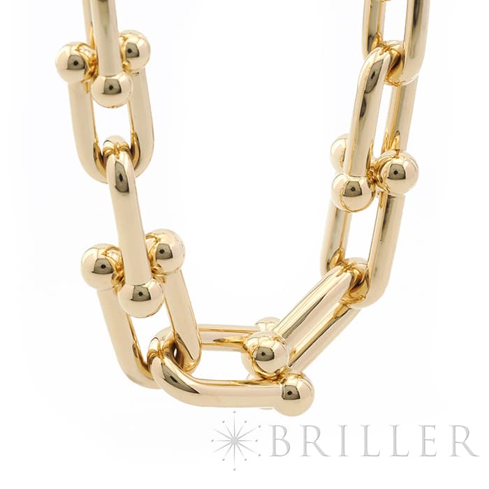 TIFFANY & Co. ティファニー ハードウェア グラジュエイテッド リンク ネックレス イエローゴールド 60153063 7