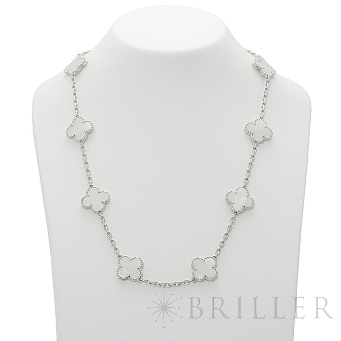 Van Cleef & Arpels ヴァン クリーフ&アーペル ヴィンテージ アルハンブラ ネックレス 10モチーフ VCARF48500 13