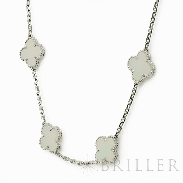 Van Cleef & Arpels ヴァン クリーフ&アーペル ヴィンテージ アルハンブラ ネックレス 10モチーフ VCARF48500 5