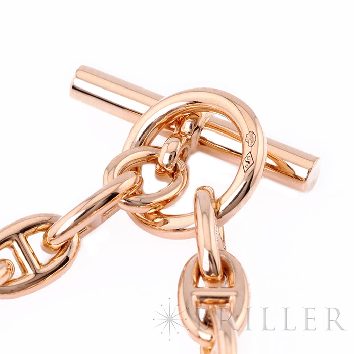 HERMES エルメス シェーヌダンクル ブレスレット TPM 24コマ ピンクゴールド 7