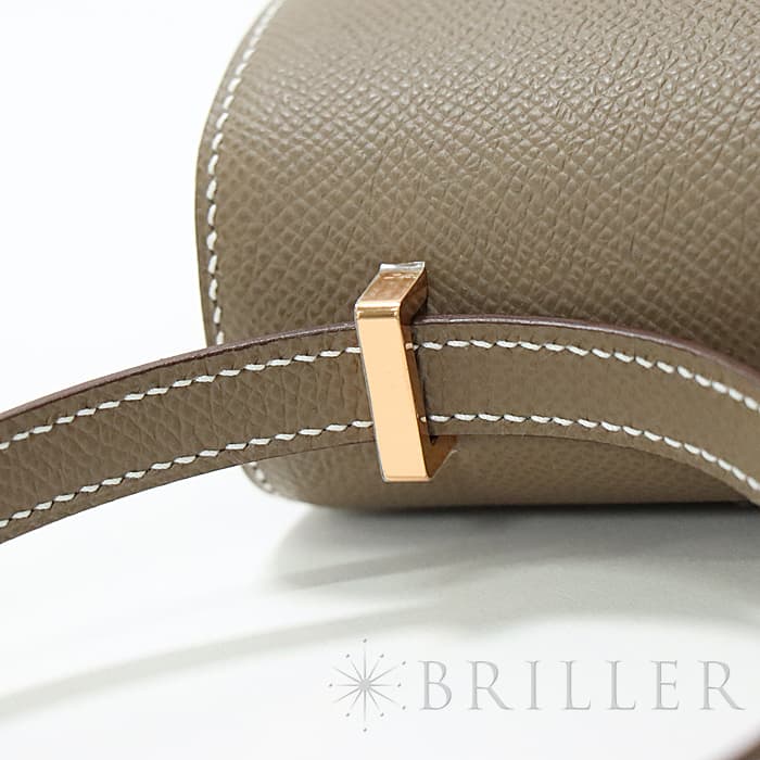HERMES エルメス コンスタンス 3 ミニ ミロワール エプソン エトゥープ ピンクゴールド金具 ミラー付き 9