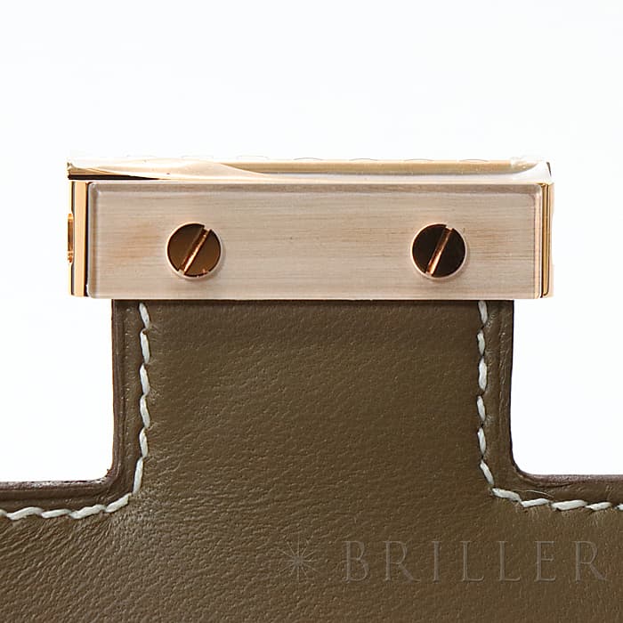 HERMES エルメス コンスタンス 3 ミニ ミロワール エプソン エトゥープ ピンクゴールド金具 ミラー付き 12