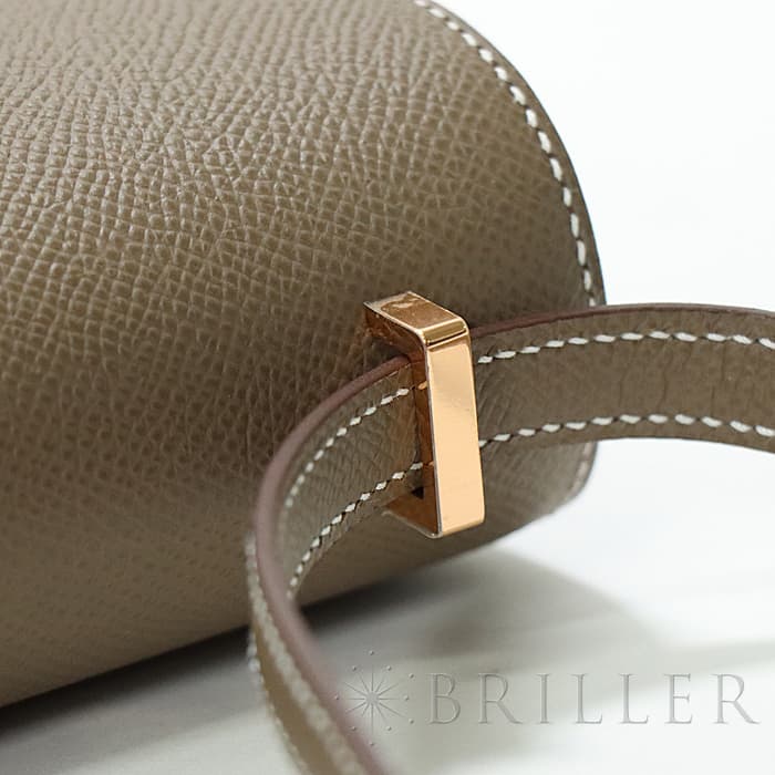 HERMES エルメス コンスタンス 3 ミニ ミロワール エプソン エトゥープ ピンクゴールド金具 ミラー付き 16