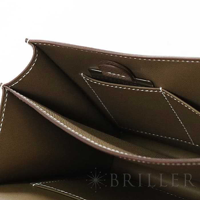 HERMES エルメス コンスタンス 3 ミニ ミロワール エプソン エトゥープ ピンクゴールド金具 ミラー付き 17