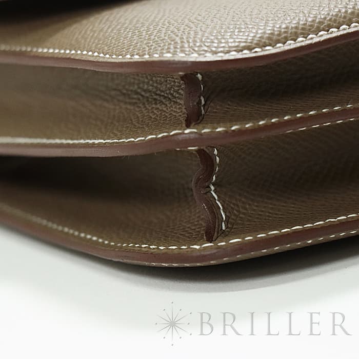 HERMES エルメス コンスタンス 3 ミニ ミロワール エプソン エトゥープ ピンクゴールド金具 ミラー付き 19