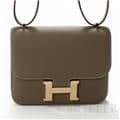 HERMES エルメス コンスタンス 3 ミニ ミロワール エプソン エトゥープ ピンクゴールド金具 ミラー付き 24