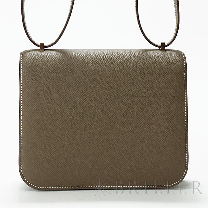 HERMES エルメス コンスタンス 3 ミニ ミロワール エプソン エトゥープ ピンクゴールド金具 ミラー付き 25