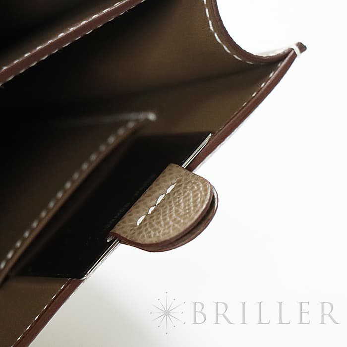 HERMES エルメス コンスタンス 3 ミニ ミロワール エプソン エトゥープ ピンクゴールド金具 ミラー付き 8