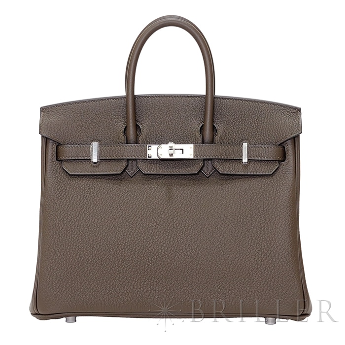 HERMES エルメス バーキン 25 トゴ ヴェールロデン シルバー金具 メイン