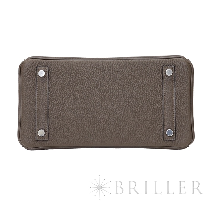 HERMES エルメス バーキン 25 トゴ ヴェールロデン シルバー金具 9